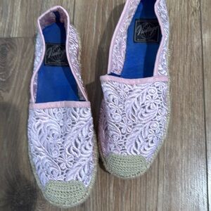Never worn Jeffrey Campbell Vintage pink espadrilles.